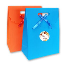 50 Aufkleber Blumenmotiv FÜR DICH - Rund Ø 4,5 cm