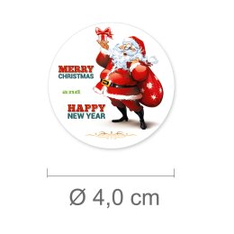 4 Bögen mit 24 Sticker POST VOM WEIHNACHTSMANN -...