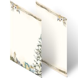 FESTLICHER TANNENBAUM Briefpapier Weihnachtspapier ELEGANT 250 Blatt Briefpapier, DIN A4 (210x297 mm), A4E-4048-250