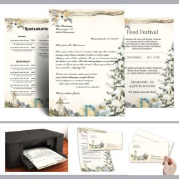 Motivpapier FESTLICHER TANNENBAUM - DIN A4 Format 250 Blatt