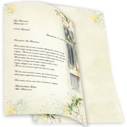 Briefpapier - Motiv WINTERFENSTER | Weihnachten | Hochwertiges DIN A4 Briefpapier - 20 Blatt | 90 g/m² | beidseitig bedruckt | Online bestellen!
