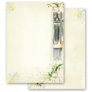 Briefpapier WINTERFENSTER - DIN A4 Format 100 Blatt Weihnachten, Weihnachtspapier, Paper-Media