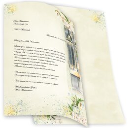 Briefpapier - Motiv WINTERFENSTER | Weihnachten | Hochwertiges DIN A4 Briefpapier - 100 Blatt | 90 g/m² | beidseitig bedruckt | Online bestellen!