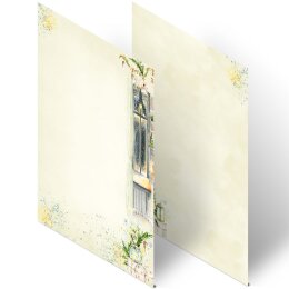 WINTERFENSTER Briefpapier Weihnachtspapier ELEGANT 100 Blatt Briefpapier, DIN A4 (210x297 mm), A4E-4049-100