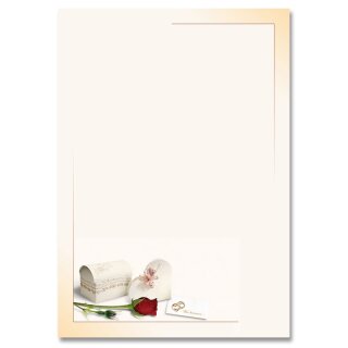 Motivpapier WIR HEIRATEN 50 Blatt DIN A5 90g/m²