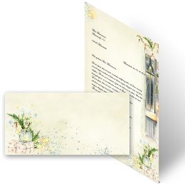 Briefpapier Set WINTERFENSTER - 20-tlg. DL (ohne Fenster)
