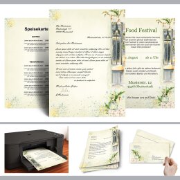 Briefpapier Set WINTERFENSTER - 100-tlg. DL (ohne Fenster)