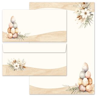 Briefpapier Set OSTERPOST - 20-tlg. DL (ohne Fenster) Ostern, Briefpapier mit Umschlag, Paper-Media