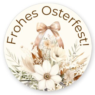 50 Aufkleber FROHES OSTERFEST - Ostermotiv Rund Ø 4,5 cm Besondere Anlässe, Ostermotiv, Paper-Media
