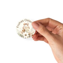 50 Aufkleber Ostermotiv FROHES OSTERFEST - Rund Ø 4,5 cm
