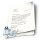 Motivpapier BLAUE BLUMEN - DIN A4 Format 100 Blatt