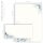 Motivpapier Set BLAUE BLUMEN - 100-tlg. DL (ohne Fenster)