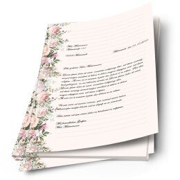 Motivpapier ROSENPRACHT - DIN A4 Format 20 Blatt