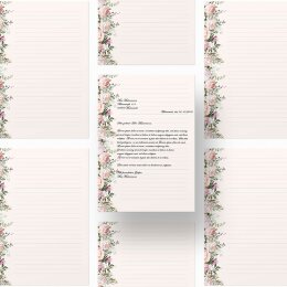 Motivpapier ROSENPRACHT - DIN A4 Format 20 Blatt