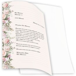 ROSENPRACHT Briefpapier Rosen CLASSIC 100 Blatt Briefpapier, DIN A4 (210x297 mm), A4C-8378-100