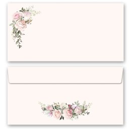 ROSENPRACHT Briefpapier Sets Rosenmotiv CLASSIC Briefpapier Set, 40 tlg., DIN A4 & DIN LANG im Set., SOC-8378-40