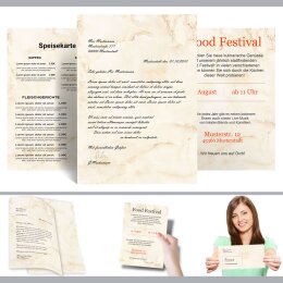 Urkundenpapier MARMOR BEIGE 190 g/m², DIN A4 (210x297 mm)