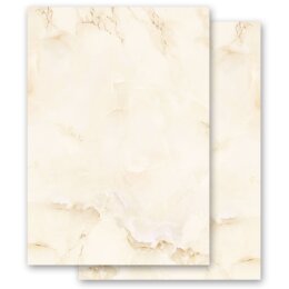 Dickes Papier MARMOR BEIGE - DIN A5 (210x148 mm), 190 g/m² beidseitig bedruckt | Paper-Media