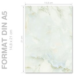 Urkundenpapier MARMOR HELLGRÜN 190 g/m², DIN A5...