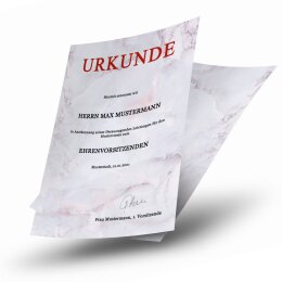 Urkundenpapier MARMOR FLIEDER 190 g/m², DIN A4 (210x297 mm)