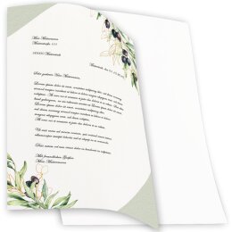 OLIVENZWEIGE Briefpapier Speisekarte CLASSIC 250 Blatt Briefpapier, DIN A4 (210x297 mm), A4C-8379-250