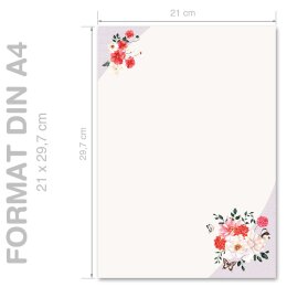 Motivpapier IM GARTEN - DIN A4 Format 100 Blatt