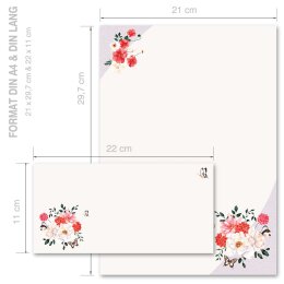 Motivpapier Set IM GARTEN - 100-tlg. DL (ohne Fenster)