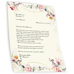 Motivpapier TROPISCHE BLUMEN - DIN A4 Format 100 Blatt