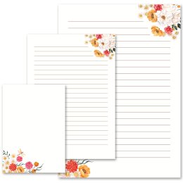 Briefpapier VERSPIELTE BLUMEN Blumen & Blüten,...