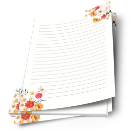 Briefpapier VERSPIELTE BLUMEN