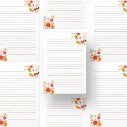 Briefpapier VERSPIELTE BLUMEN