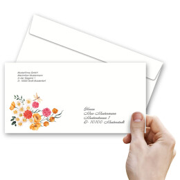 Motiv-Briefumschläge Blumenmotiv VERSPIELTE BLUMEN