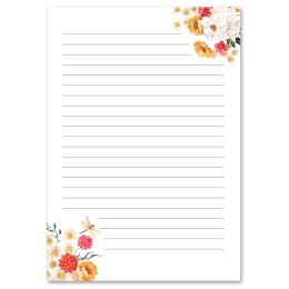 Briefpapier-Sets Blumen & Blüten, VERSPIELTE...
